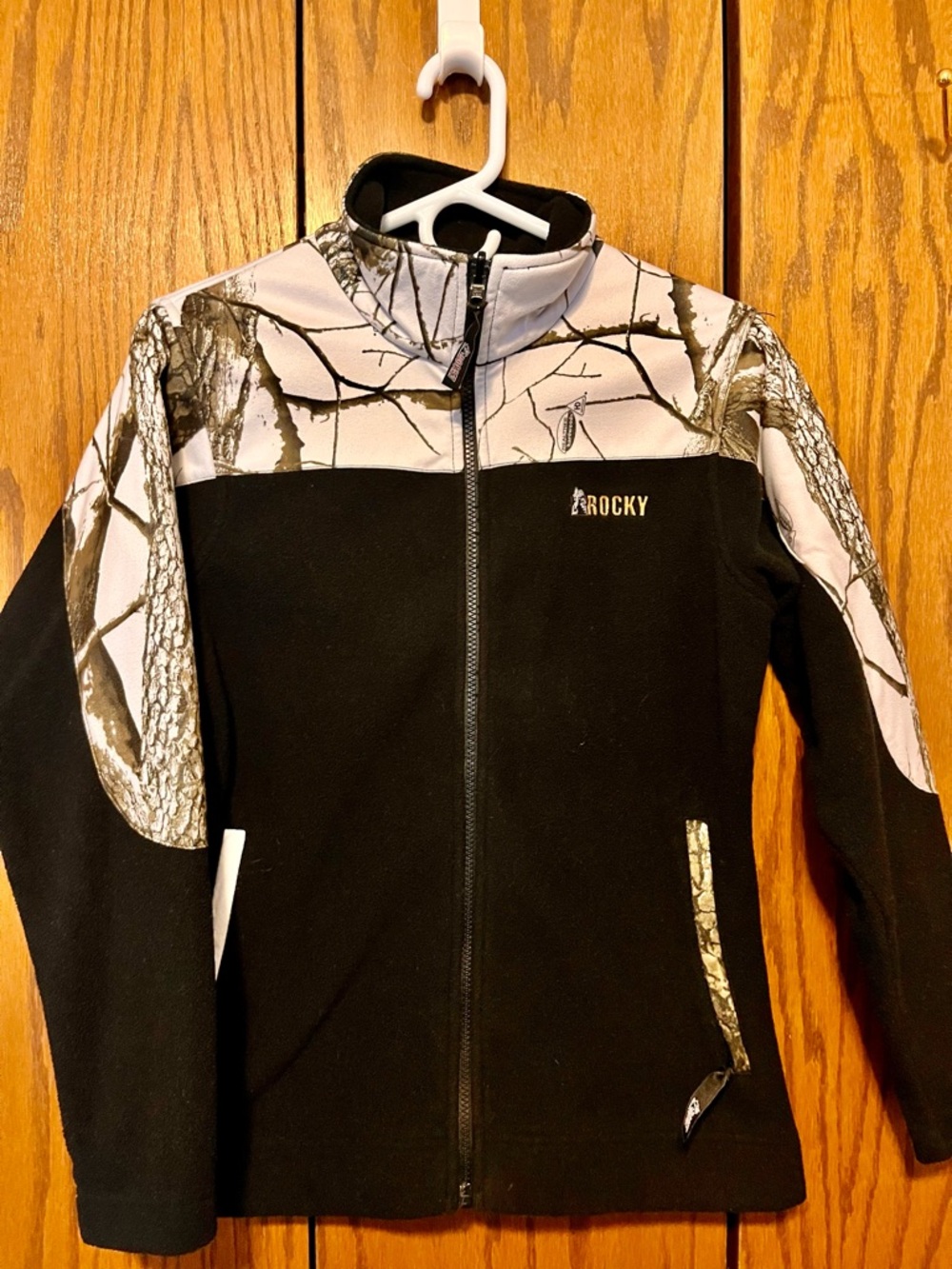 Rocky Women's Black Jacket with White Camo Panels